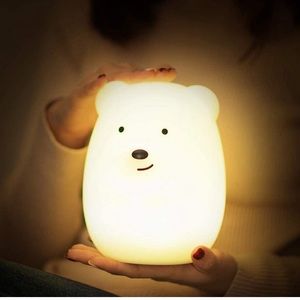 Lumipets LED Bear Night Light with Remote